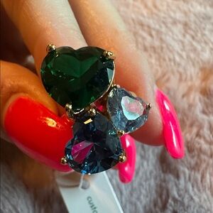 NWOT Kate Spade ♠️ Heart Cluster Ring